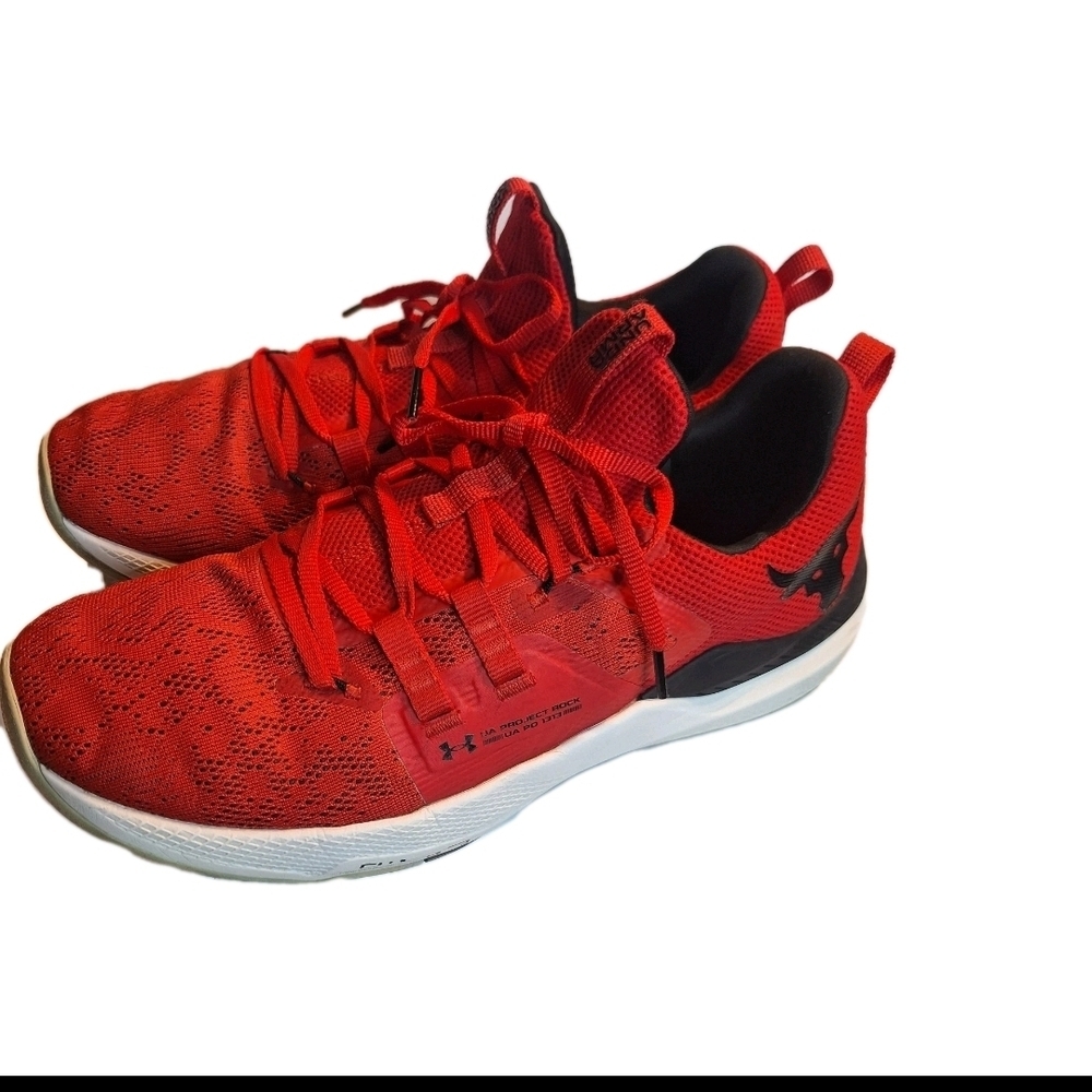 Under Armour Project Rock BSR 2 Men's Red Athletic Shoes. Size 11.5